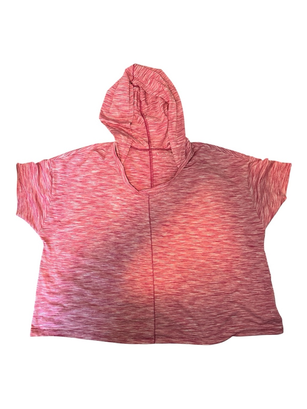 PLUS SIZE Livi Active Pink hooded tee